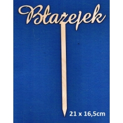 SKLEJKA #3mm Błażejek topper  / 21x16,5cm / 1130
